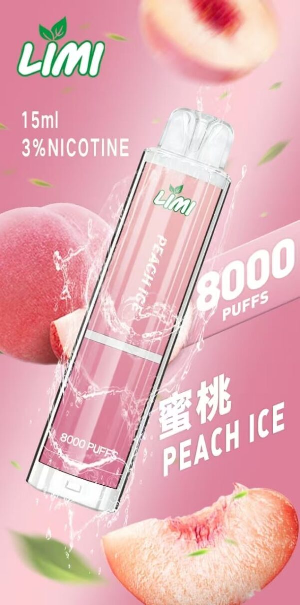 LIMI 8000 PUFFS 發光拋棄式電子煙 台灣電子煙批發